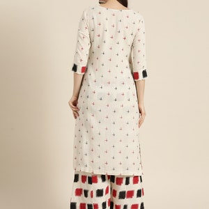 Cotton Kurta with palazzo pant /Tunic/Long Dress/Batik Print/Bollywood/Handmade/Tassel/Bohemian/Traditional/India/Summer/Textiles/
