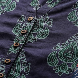 Women New!! Summer Festive Dress/ Tunic/Textured/ 100% Cotton/Double gauze Cotton/India/ Long Top/Ethnic Print Panelled A-Line Kurta