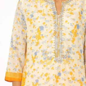 Long Kurta set/Chinese Dress/ Keyhole Flared Tunic/Long Wedding Dress/Embroidered/Handmade/Tassel/Bohemian/Traditional/Summer/