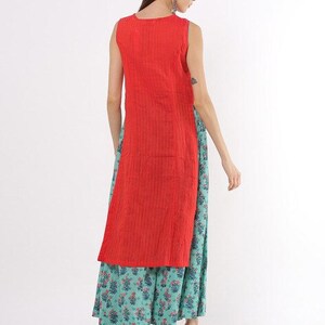 Ethnic cotton flare kurta/ long tunic/ long dress/ long shirt/ Summer/ batik print/Bollywood/handmade/ Block Print/Dabu Print