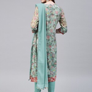 Cotton Kurta Set/Long Dress Linen Dress/Embroidered/Dabu Block Print/ Handloom/