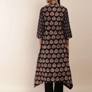 Ethnic churidar kurta dupatta set/cotton/block print/white kurta/ tunic/india/festive collection /summer wear/