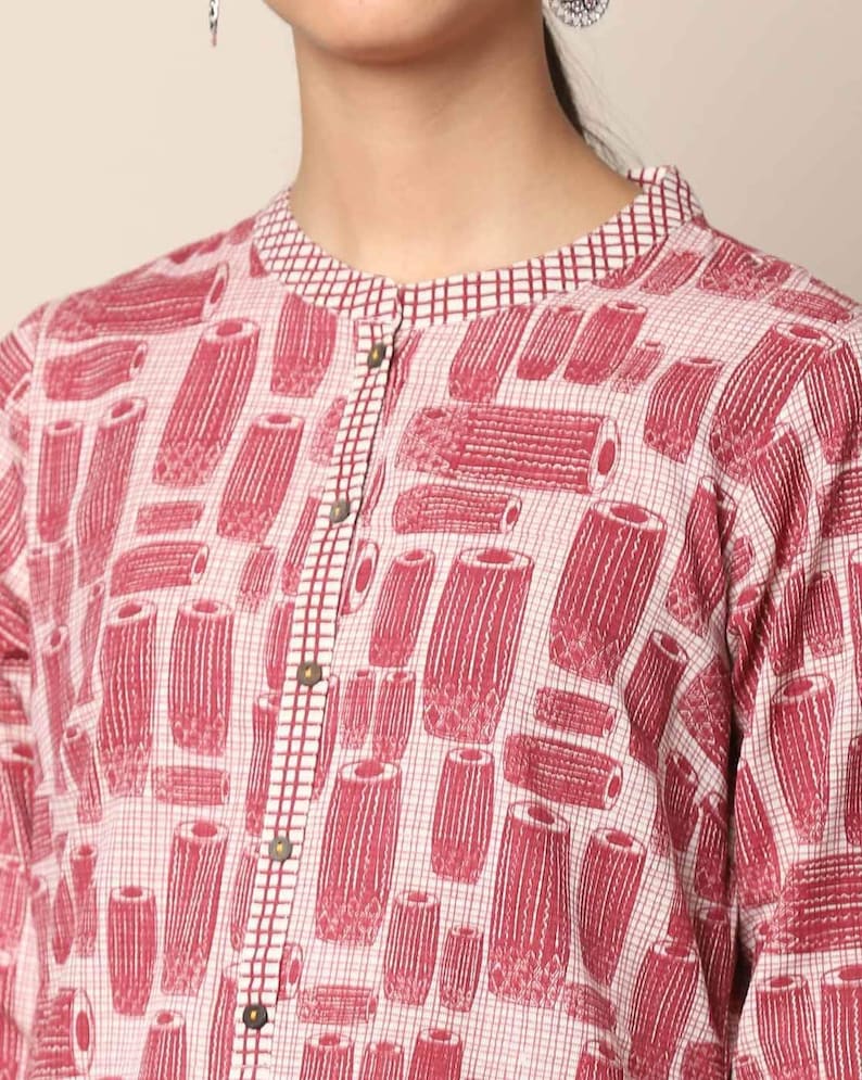 Ethnic Pure Cotton/Khadi/ Kurta/ Long Dress/ Tunic/ Summer Wear/ India/
