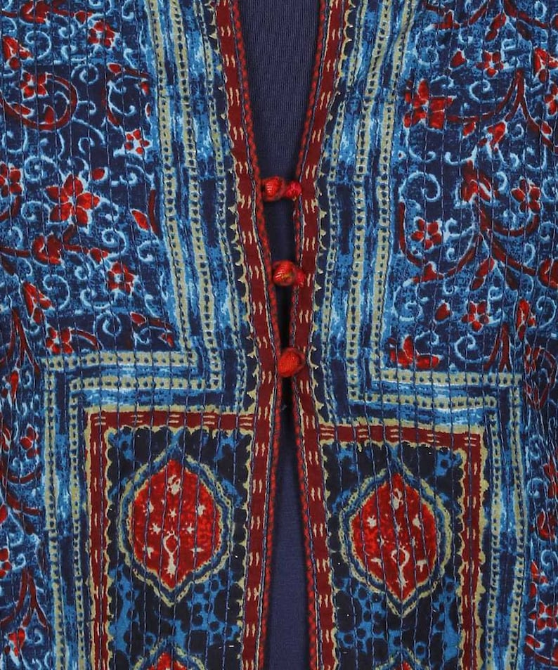 Pure Cotton Ethnic Motifs Printed A-Line Block Print Sanganeri Kurta/ Linen Kurta/