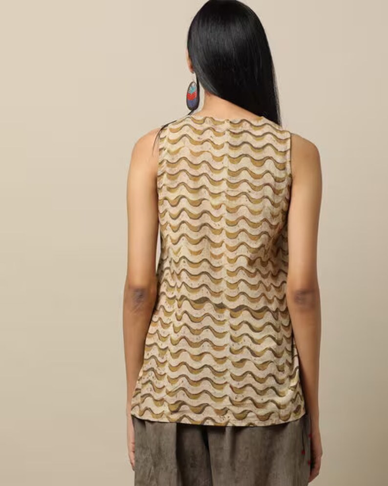 Indigo Hand Block Print Straight Sustainable Tunic Top with Pockets/ Skirt/ Mini Dress/Jacket/ Organic Cotton/ Dabu Print