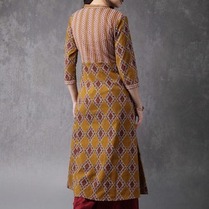 Long Bohemian Dress/ Long Ethnic Kurta/ Pure Cotton/ Fabric From India / Bollywood Style/Summer Wear/ Block Print/ Long Tunic/