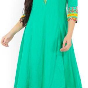 Ethnic Pure Cotton Kurta with Pant set/ Long Anarkali Kurta/ Tunic/ Summer Wear/ India/