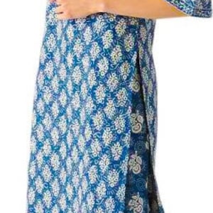 Ethnic cotton silk Blend kurta Palazzo set/Block Print/ Thread Work/Block Print / Bollywood / Long Tunic/ Summer Wear/ Bollywood/Batik Print