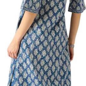 Ethnic cotton silk Blend kurta Palazzo set/Block Print/ Thread Work/Block Print / Bollywood / Long Tunic/ Summer Wear/ Bollywood/Batik Print