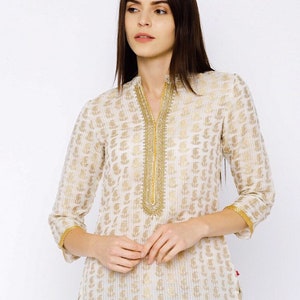 Ethnic palazzo pant and kurta set/ India/Bollywood/ cutwork/ embroidered/silk blend/ lace trim/ block print/handmade/