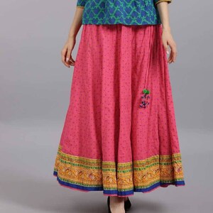 Cotton anarkali Boho skirt/Long skirt/ Dress/Bohemian/ Batik Print/Bollywood/Handmade/Tassel/Bohemian/Traditional/India/Summer/Textiles/