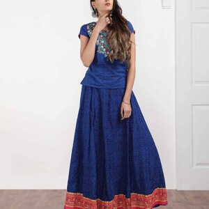 Cotton anarkali Boho skirt/Long skirt/ Dress/Bohemian/ Batik Print/Bollywood/Handmade/Tassel/Bohemian/Traditional/India/Summer/Textiles/