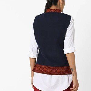 Wool Ethnic Jacket/Shrug/ Winter Collection/Pattern Kullu Festival/India/Himalaya/Wool Kullu Shawl/Hand Woven/Boho/Hand Loom/Tribal Design