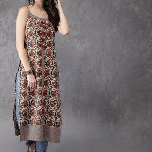 Ethnic Cotton Kurta/ Tunic/ Summer Wear/ Beach Dress/ Batik Print/ India/