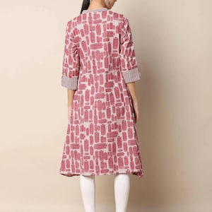 Ethnic Pure Cotton/Khadi/ Kurta/ Long Dress/ Tunic/ Summer Wear/ India/