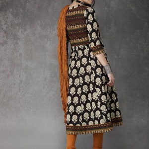 Ethnic Kurta Set/Dyes/Ethnic Cotton Suit Set/ Kurta/ Tunic / Churidar Pant with Dupatta/ Boho/Embroidered/ Bagru hand-block Print/