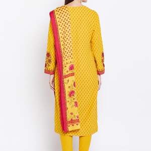 Women Long Tunic/ Ethnic Cotton Kurta and Salwar Set/ Embroidered/ Thread Work/Block Print / Bollywood / Long Tunic/ Summer Wear/ Batik/