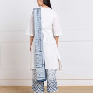 Long Linen Dress/Organic Cotton/Long Tunic/Pocket Shirt Dress/Summer/Kurta with Palazzo/Ethnic.