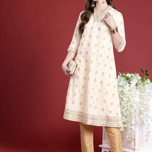 Ethnic handmade cotton silk blend kurta/ batik print/cotton/Tunic/Festive Collection/