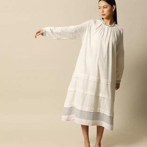 Linen Dress with Pockets/Cute Sicilian Dress, Mosaic/Italian Summer Dress/ Dolce Vita Style Dress, Runway Dress, Vintage Maxi Dress