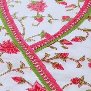 Pure Cotton Ethnic Motifs Printed A-Line Block Print Sanganeri Kurta/ Linen Kurta/