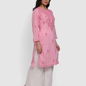 Kurta Palazzo Set/ Indian Wear Kurta Set/Cotton Linen Dress/Chinese Collar/ Dabu Print