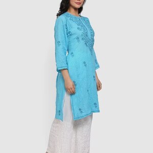 Kurta Palazzo Set/ Indian Wear Kurta Set/Cotton Linen Dress/Chinese Collar/ Dabu Print