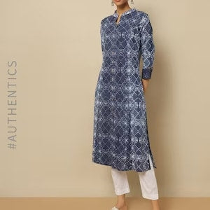 Summer Cotton Kurta / Embroidered/ Thread Work/Block Print / Tassel/ Bollywood / Long Tunic/ Summer Wear/ Bollywood/Batik Print/ Handmade