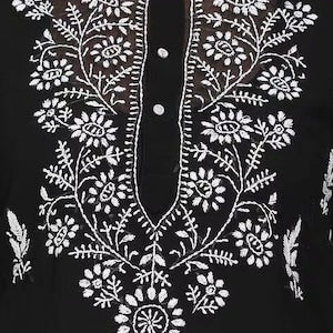 Chikankari Kurti/ Cotton/ Thread Work/ Linen Dress/ Summer wear/