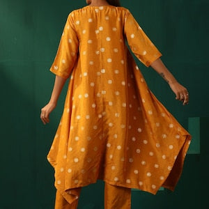 Salwar Kameez/Pakistani Dress/ Modal Silk/Floral Woven Design Anarkali Kurta with Trousers/Long Ethnic Dress/ Kurti/ Silk/