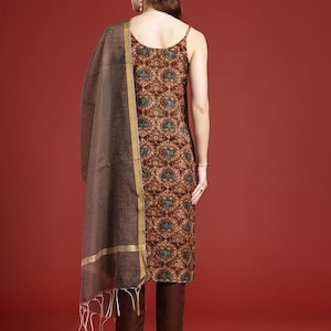 Summer Cotton Kurta Set with Dupatta and Pant / India/ Handcrafted/India