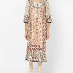 Cotton Long Dress/ Summer Linen Dress/ Kurta/ Ethnic Dress