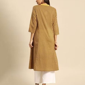 Linen Dress/ Linen Dress/ Long Shift Dress with Tucks/Straight Cotton Kurta (long tunics).