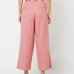 LINEN TROUSERS/ JACKET/ Shrug Organic Cotton/  women's high-waisted trousers, high-rise trousers, trousers women, 100% linen