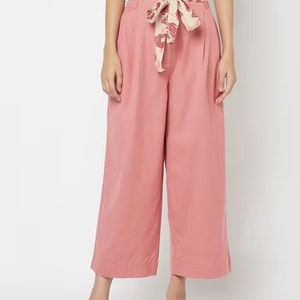 LINEN TROUSERS/ JACKET/ Shrug Organic Cotton/  women's high-waisted trousers, high-rise trousers, trousers women, 100% linen