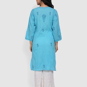 Kurta Palazzo Set/ Indian Wear Kurta Set/Cotton Linen Dress/Chinese Collar/ Dabu Print