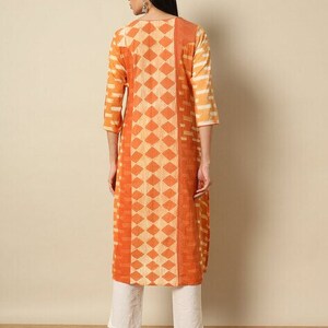 SHIBORI Dyed Kurta/ Dabu Print/ Organic Cotton/ Linen kurta/ Handblock