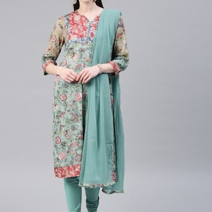 Cotton Kurta Set/Long Dress Linen Dress/Embroidered/Dabu Block Print/ Handloom/