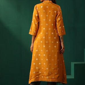 Salwar Kameez/Pakistani Dress/ Modal Silk/Floral Woven Design Anarkali Kurta with Trousers/Long Ethnic Dress/ Kurti/ Silk/