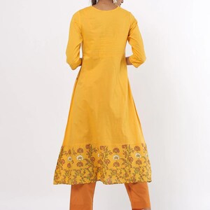 Organic cotton Kurta Set/ Long Dress/ Tunic/Dabu Print-Ethnic-Bollywood style/Boho/ Rajasthani/