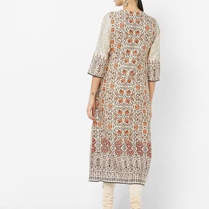 Cotton Long Dress/ Summer Linen Dress/ Kurta/ Ethnic Dress