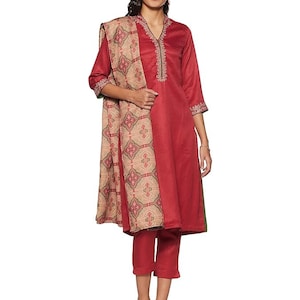 Salwar Kurta/Cotton/palazzo pant /Tunic/Long Dress/Batik Print/Bollywood/Handmade/Tassel/Bohemian/Traditional/India/Summer/Textiles/