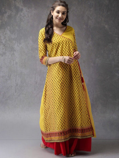 Ethnic cotton kurta/ long dress/ tunic/ block print/ india/