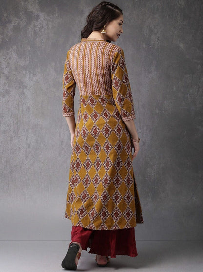 Long Bohemian Dress/ Long Ethnic Kurta/ Pure Cotton/ Fabric From India / Bollywood Style/Summer Wear/ Block Print/ Long Tunic/