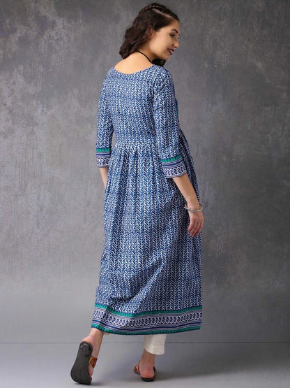 Ethnic Cotton Tunic/ Indian/ South Asian/Kurta/Long Boho Dress/ Long Summer Shirt/Kaftan/Ladies Tunic