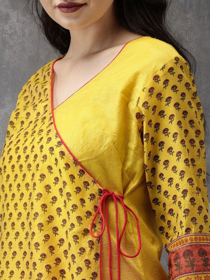 Ethnic cotton kurta/ long dress/ tunic/ block print/ india/