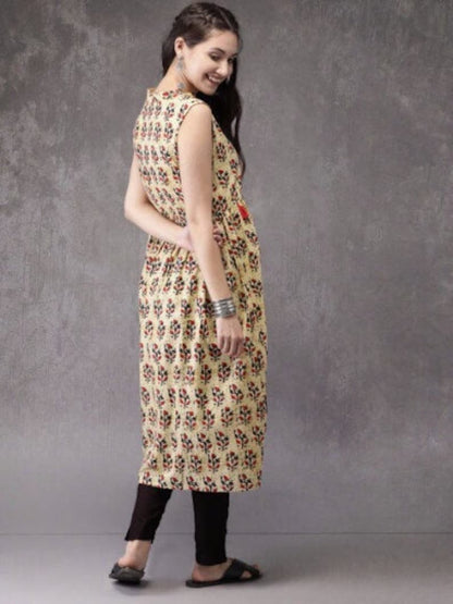 Kurta/ Ethnic Kurta/cotton/ Embroidered/Block Print / Bollywood / Long Tunic/ Summer Wear/ Bollywood/Batik/