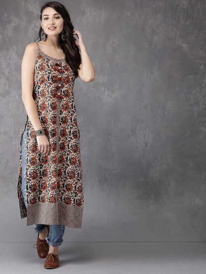 Ethnic Cotton Kurta/ Tunic/ Summer Wear/ Beach Dress/ Batik Print/ India/