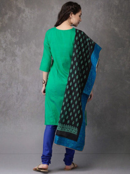 Handloom Cotton silk fabric Suit Set with cotton silk zari butti Dupatta/ Indian/ Festive Collection/ Ethnic/