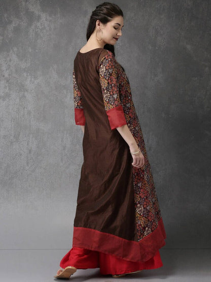 Ethnic cotton kurta/ long dress/ tunic/ block print/ india/